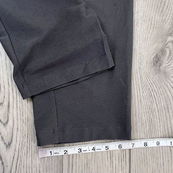 Eileen Fisher Size L Pull On Stretch Crepe Ankle Trouser Minimalist Pants Office - Picture 11 of 13